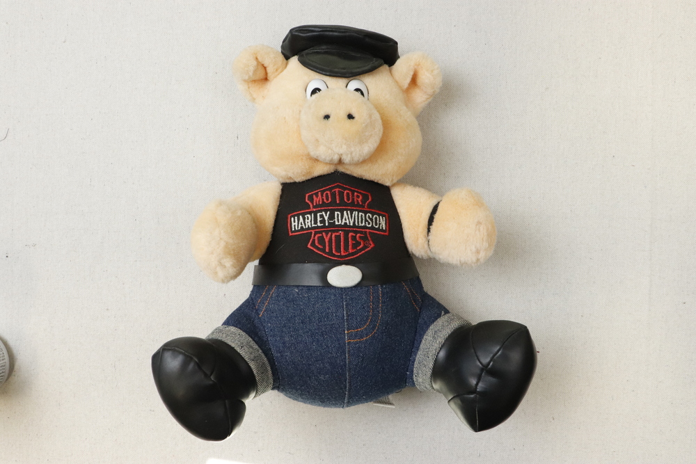 Vintage Harley-Davidson Motor Cycles Biker Plush Toy Size One Size